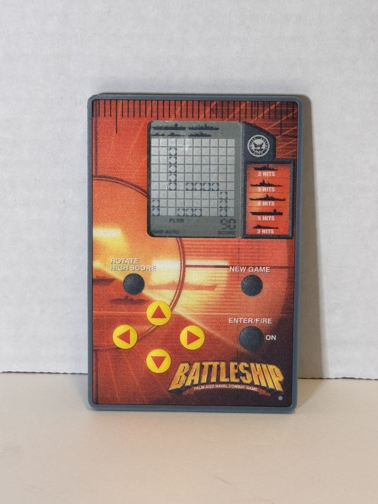 Battleship Palm Size Hand Held Naval Combat Electronic Game 2003