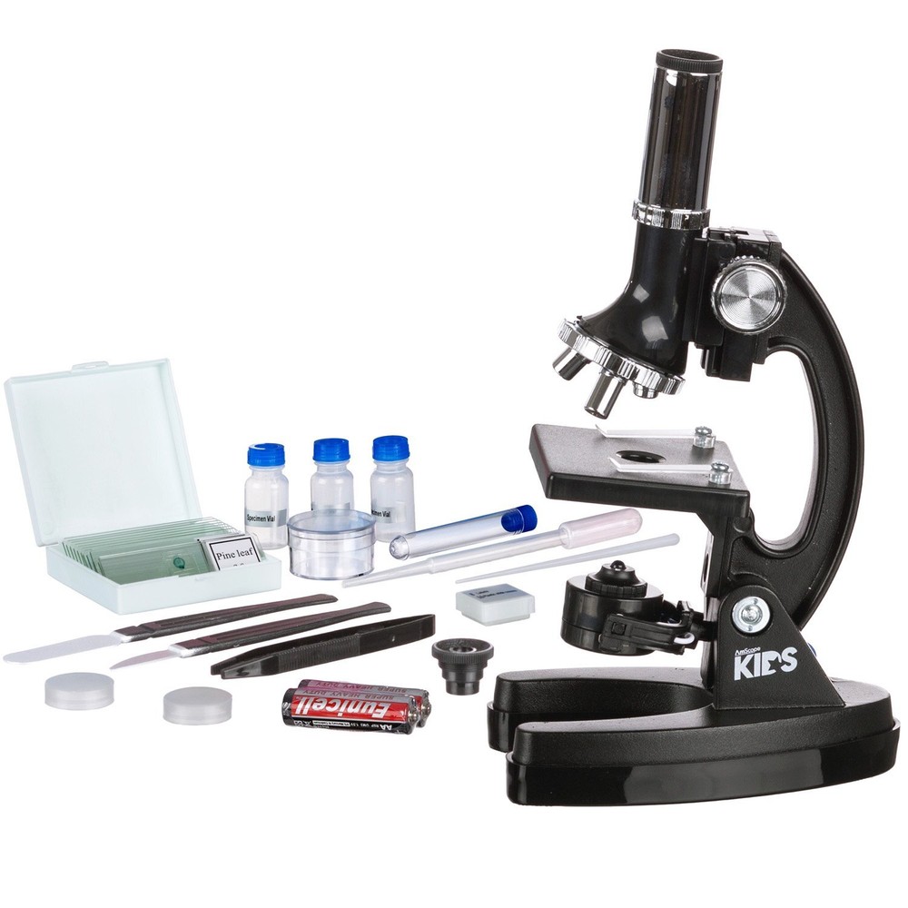 AMSCOPE Kids Microscope Set 48 Piece 120X - 1200X NEW
