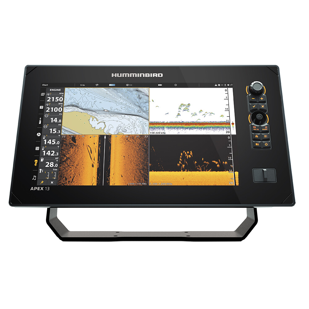 Humminbird APEX 13 MEGA SI+ GPS Chartplotter Bluetooth Fishfinder Display Only