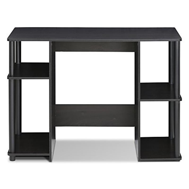 Space Saving Computer Desk Open Storage Sturdy Engineered Wood Writing Desk New