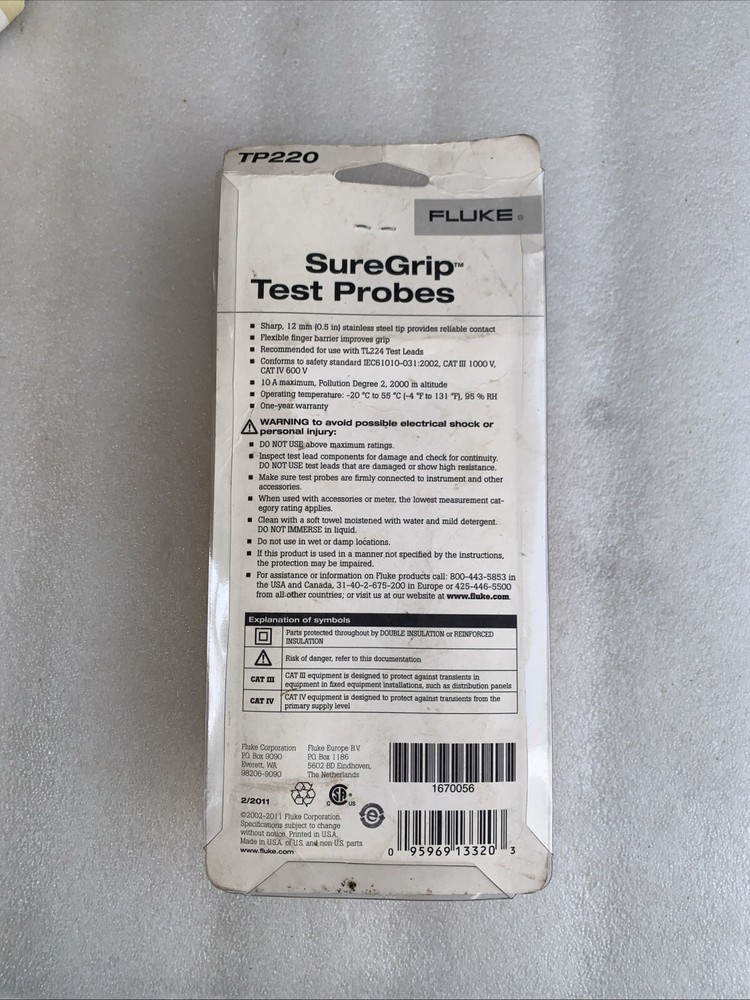 Fluke TP220 SureGrip Test Probe