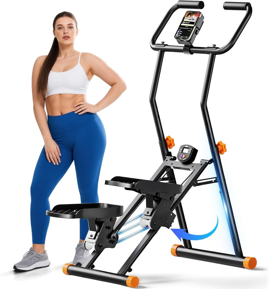 Stair Stepper for Home Gym, 350Lbs Vertical Climber Machine with LCD Display, No