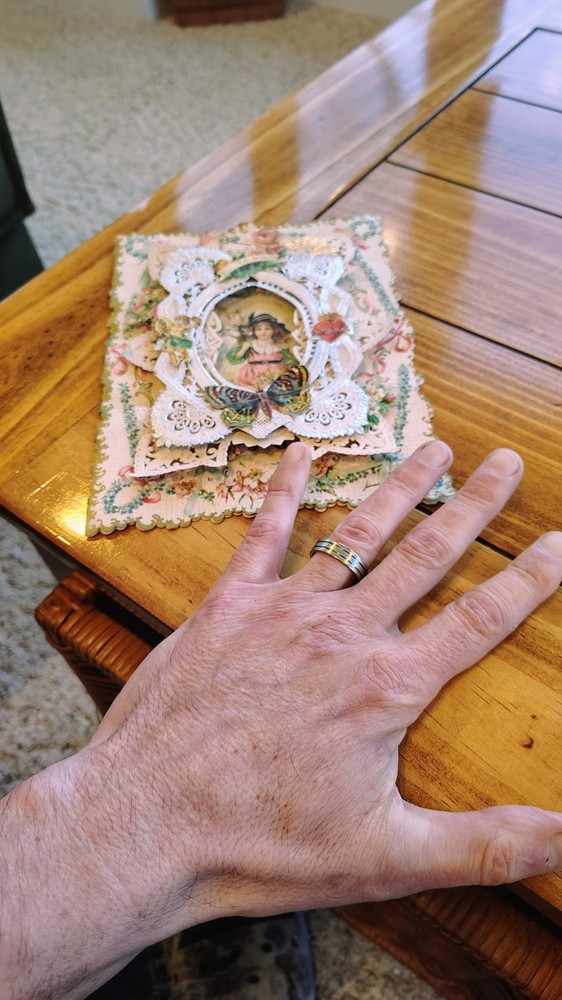 Absolutely Beautiful 1800s Greeting Card Unsigned And Exceptional
