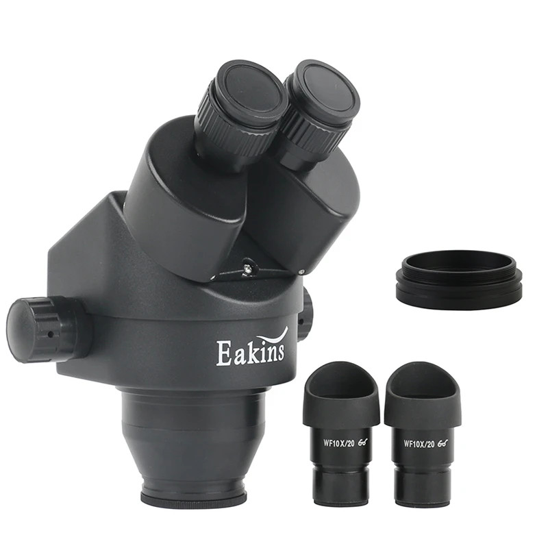 ContinuousZoom 7X-45X Stereo Binocular MicroscopeMagnification Head EyepieceLens