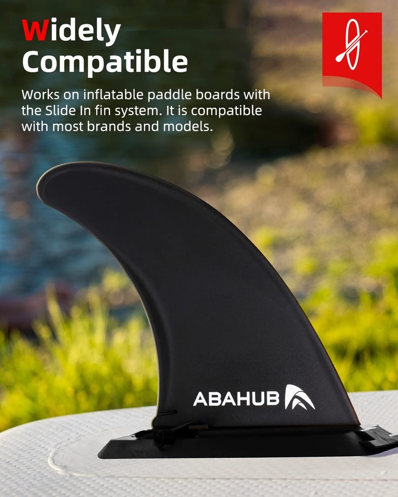 Abahub 9 SUP Fin Inflatable Paddle Board Replacement Fins, Quick Release Slid...