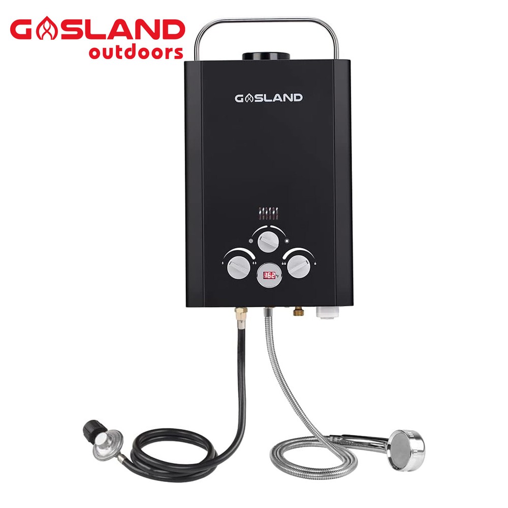 Gasland 6L Outdoor Tankless Hot Water Heater Propane Gas Portable Camping Shower