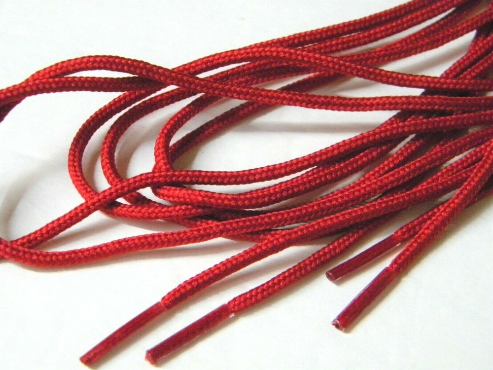 2 pair pack- Durable Polyester, Narrow 2mm thick, Tactical Boot Laces
