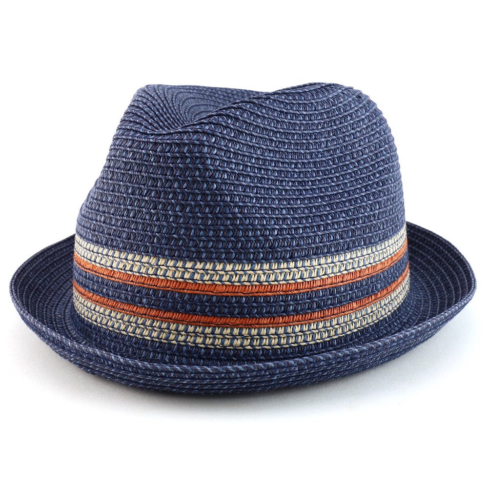 Big Oversized Stingy Brim Pinch Front Fedora Hat - FREESHIP