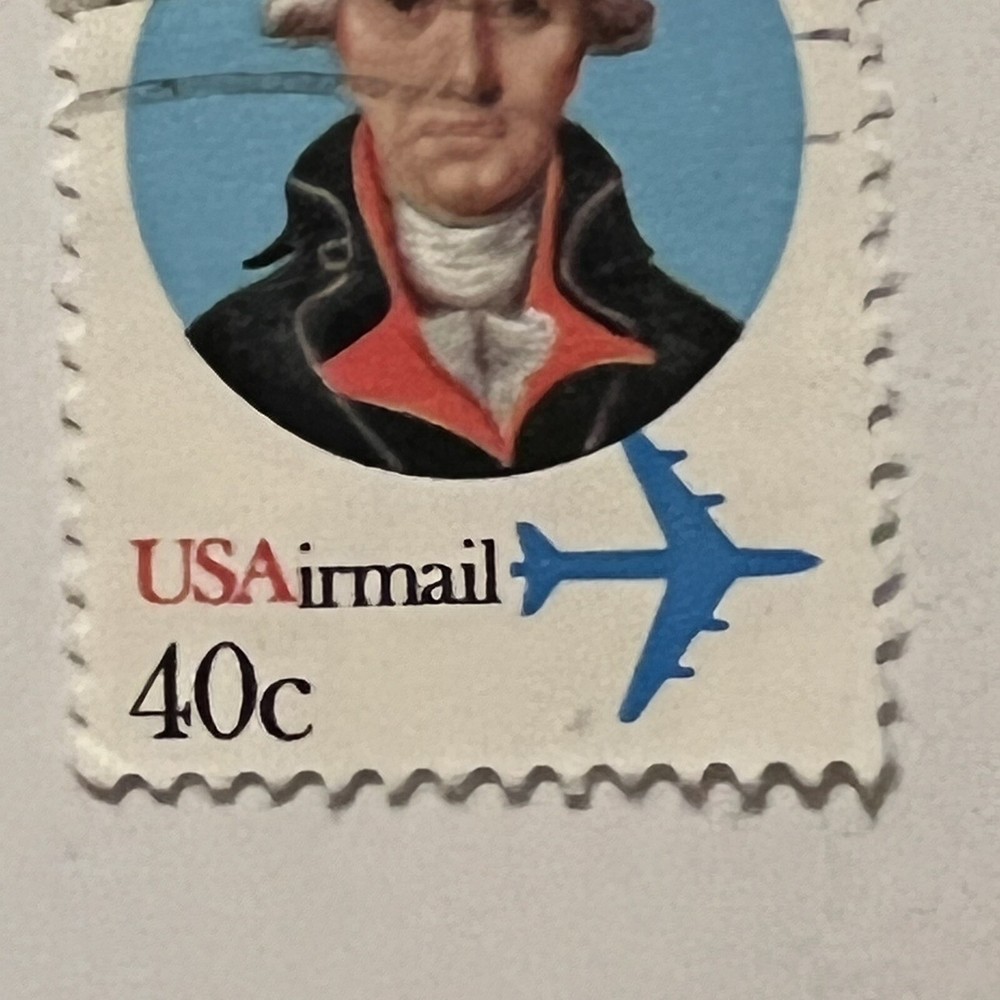 ERROR 1980 US AIRMAIL STAMP #C98 "IRMAIL" SHIFTED DOWN