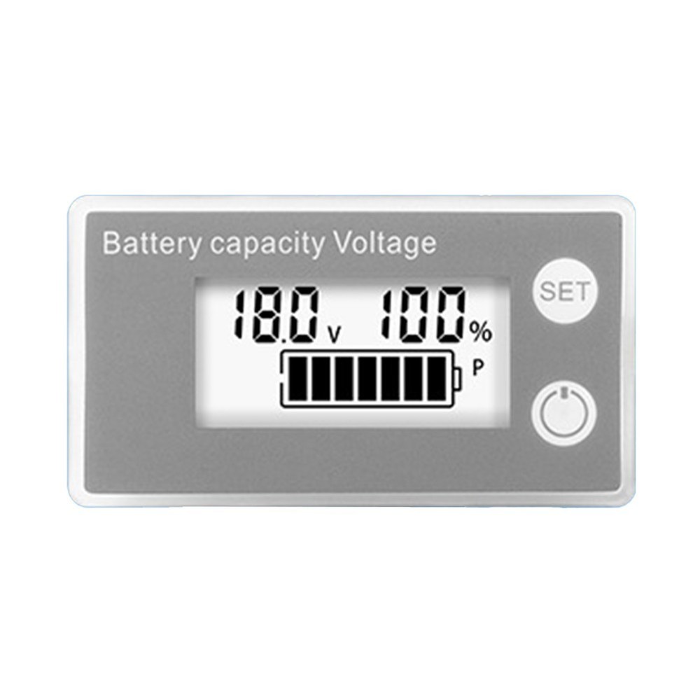 Adjustable DC8 100V Voltage Tester LCD Digital Battery Capacity Indicator