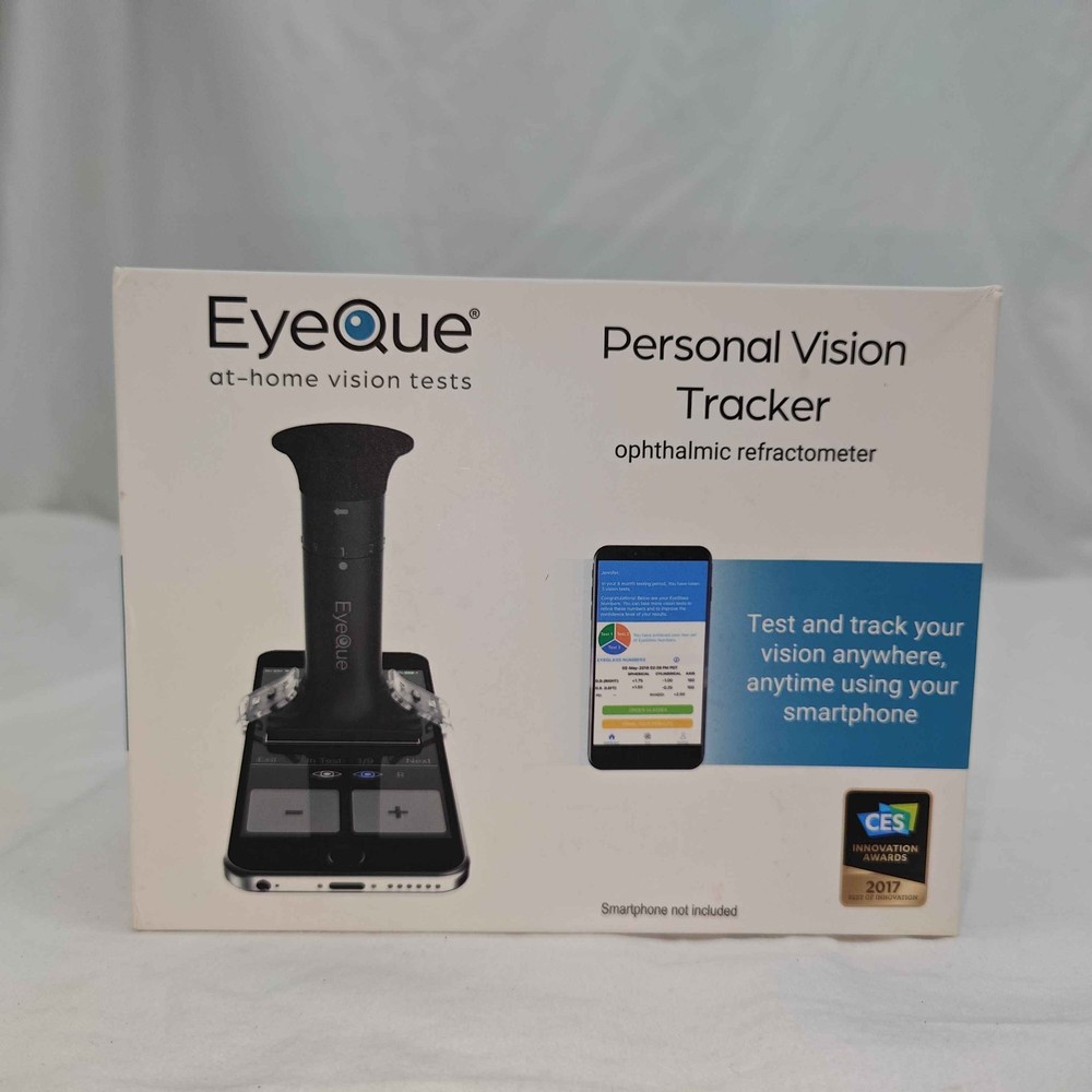 EyeQue Personal Vision Tracker Ophthalmic Refractometer Home Test Kit - Sealed