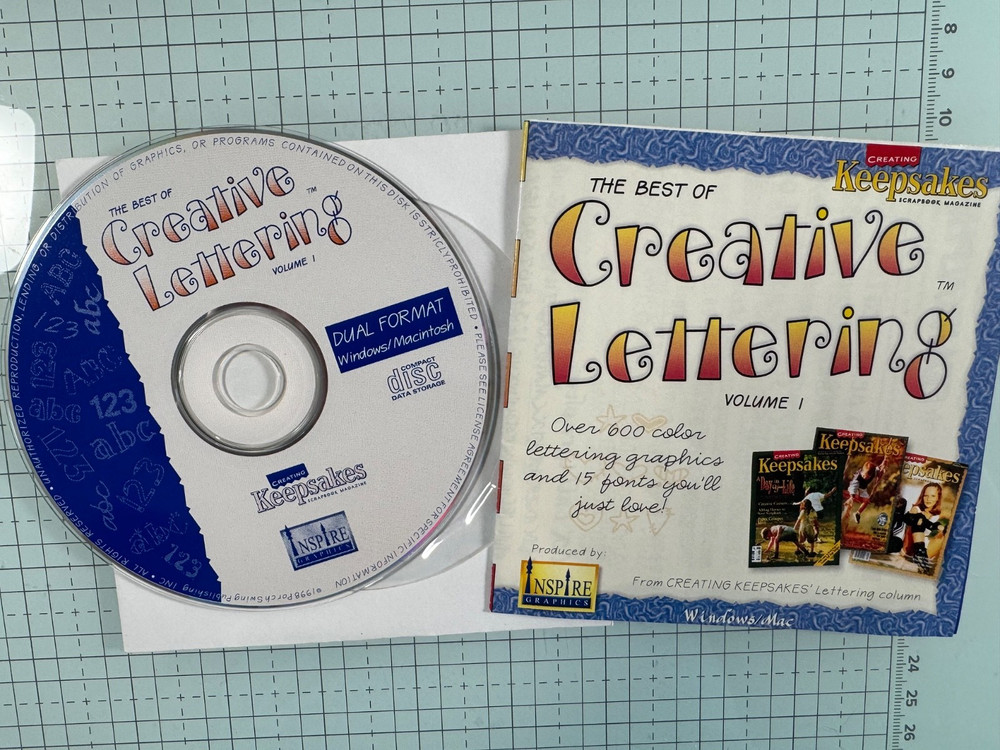 CREATING KEEPSAKES CREATIVE LETTERING CDs!