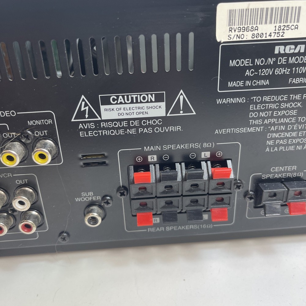 RCA RV-9968A Surround Sound Pro Logic Receiver TESTED Working Condition