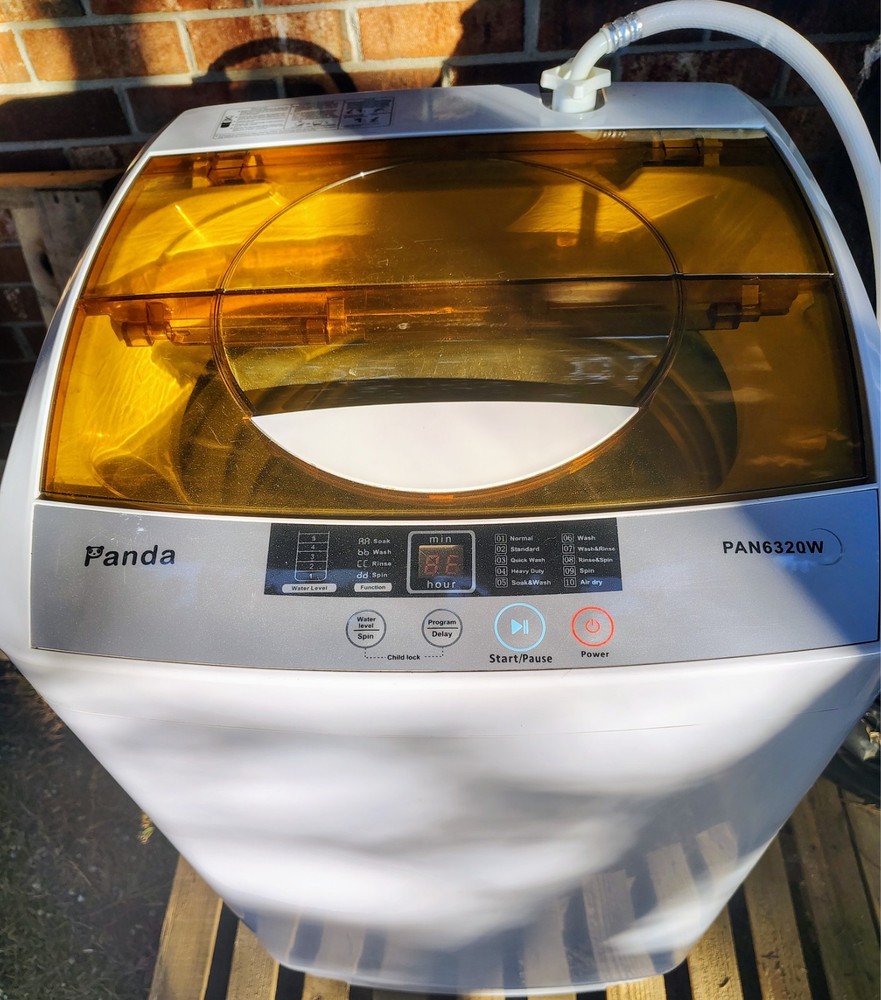 Great 'Panda Portable front load washer,self leveling is amazing and on rollers