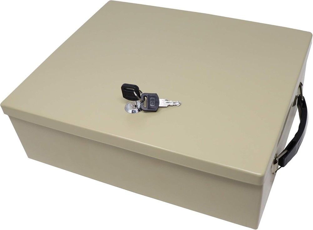 Fire-Retardant Security Box with Keyed Lock