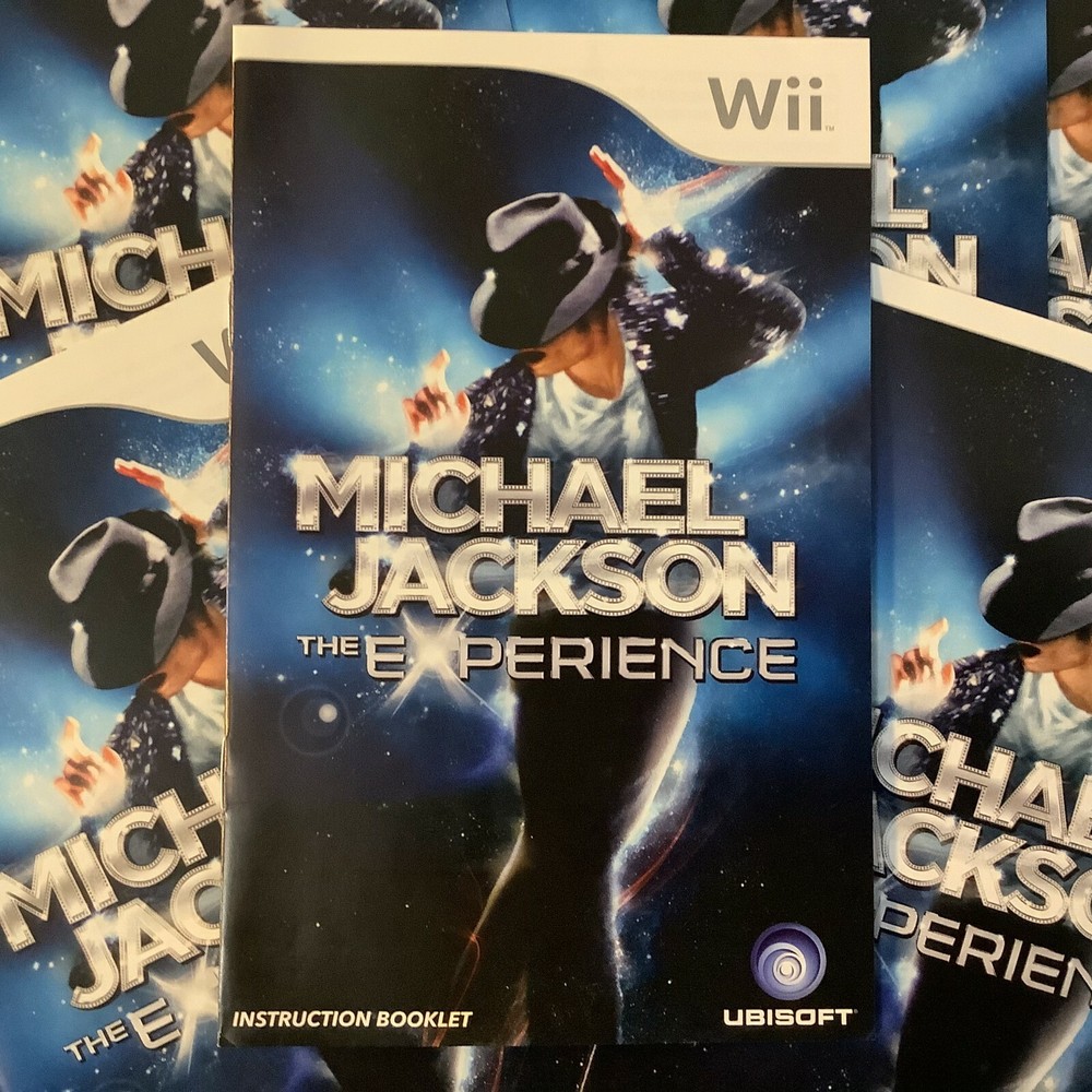 Michael Jackson The Experience Nintendo Wii Instruction Manual Only