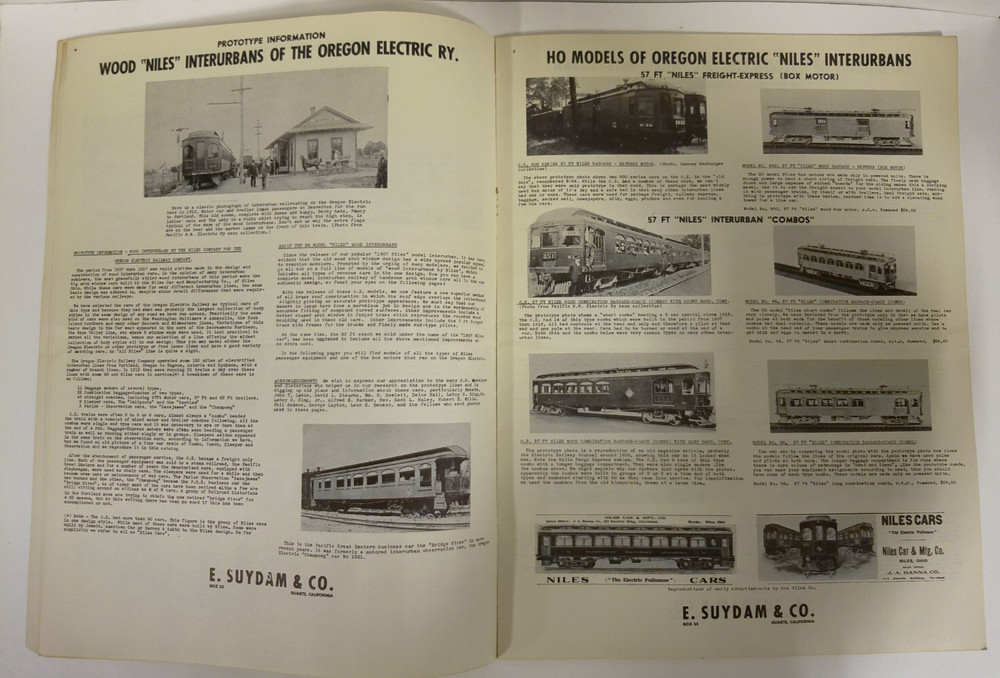 E. Suydam & Company 1956 Interurban Modeling Catalog