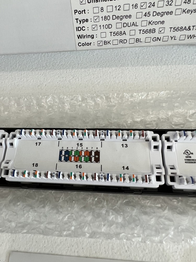 PP2-304/24p cat 6 24 Port Patch Panel Unshielded