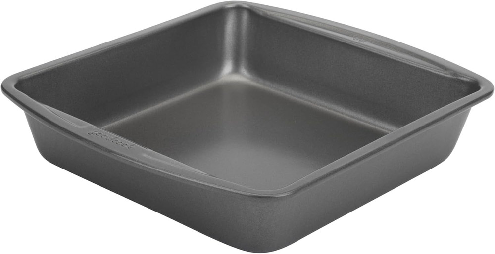Everyday Nonstick Steel Square Pan, 8", Gray