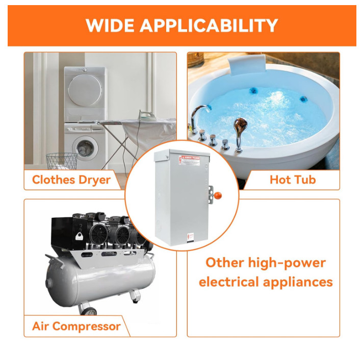 100A Generator Transfer Switch 24000W General-Duty Double-Throw Safety Stability
