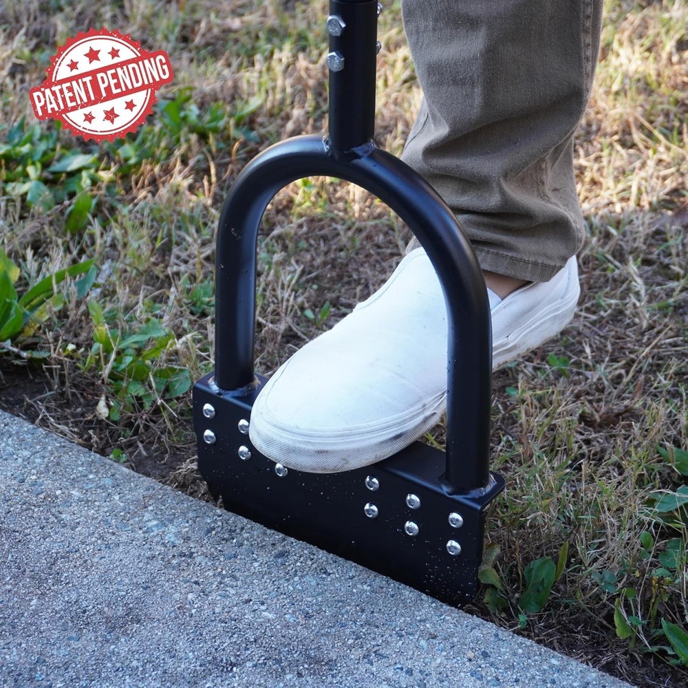 Half Moon Lawn Edger 41” - Spring Steel & Rustproof Design for Gardens