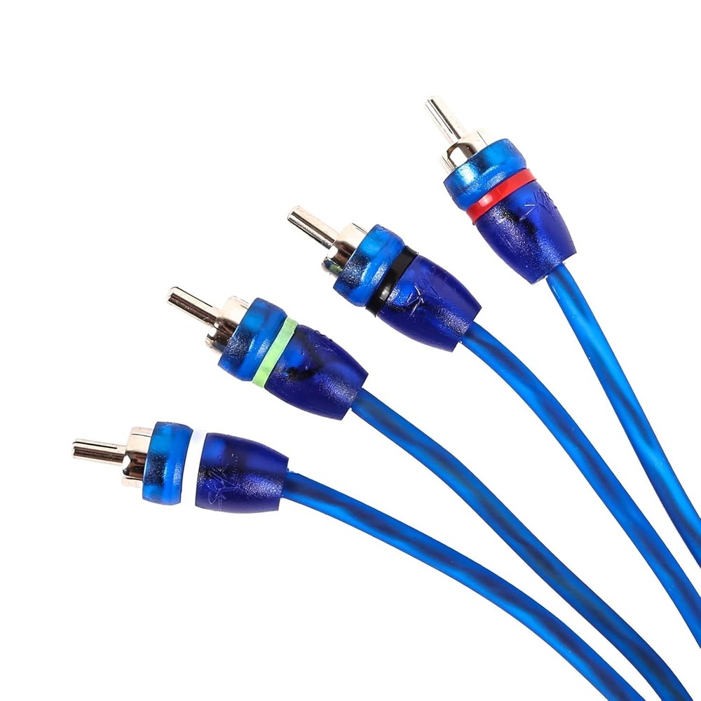 17-Foot 4-Channel Twisted Pair RCA Interconnect Cable - -