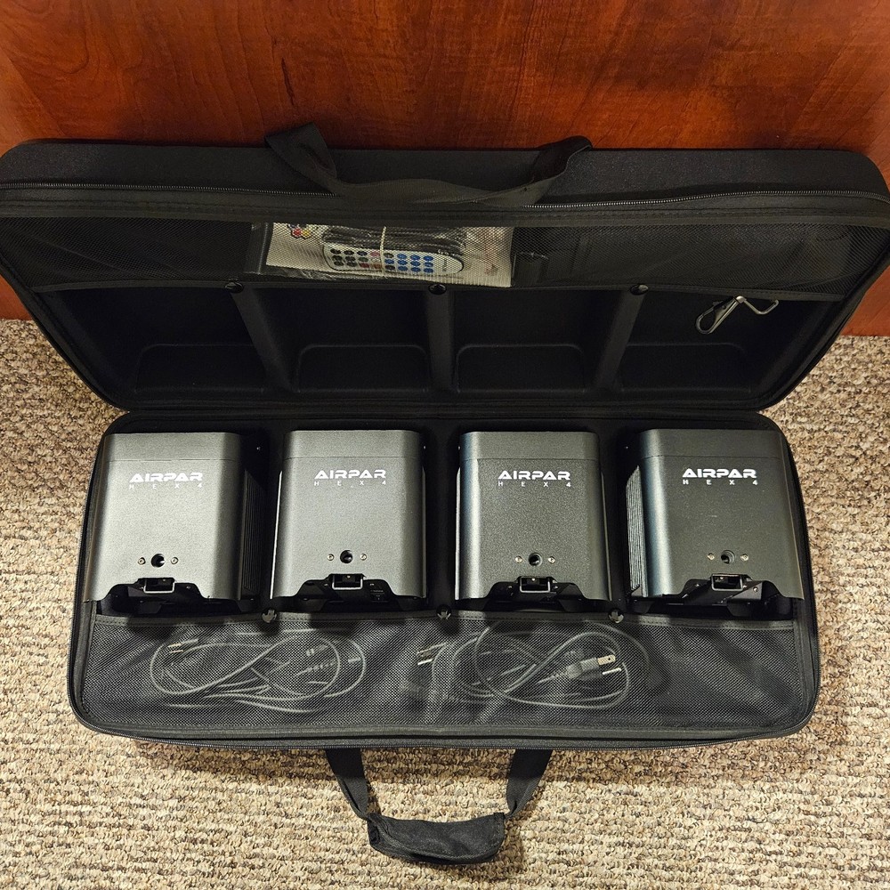 ColorKey AirPar HEX 4 - (4-Pack Bundle) with Hardshell Case
