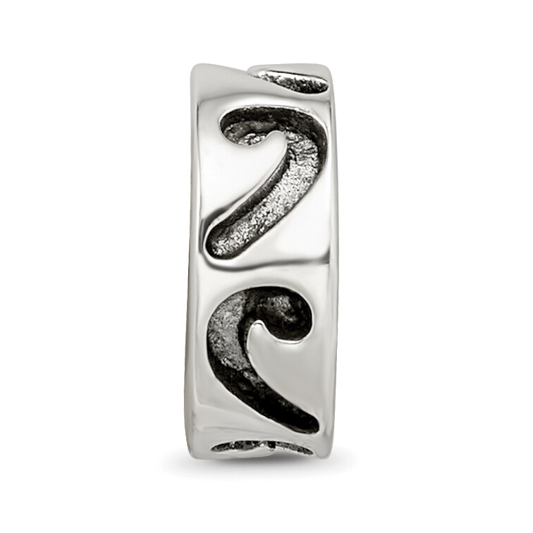Silver Reflections Stopper/Spacer Bead QRS1402