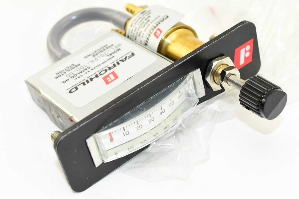 Fairchild Mini Loading Panel Station, Brass Regulator Model 70B MPL-70-PH-100-60