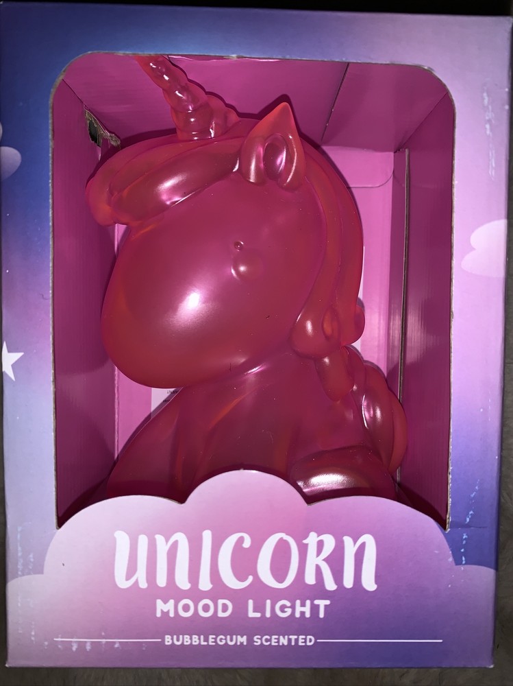 Bubblegum Scented Mood Light Pink Unicorn