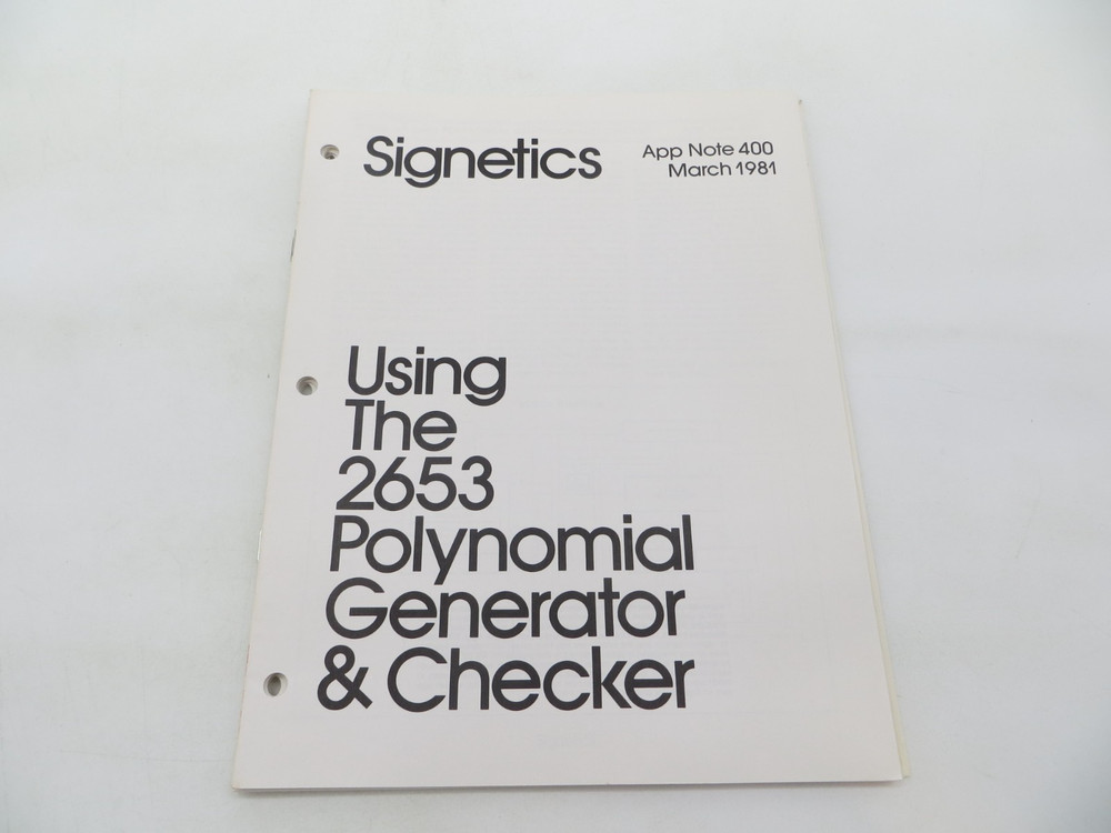 Signetics lot of 10 Application Notes Tech Data Sheets 1981 vintage technology