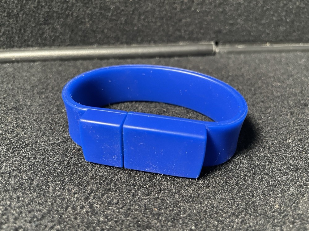  Apple Camp USB Bracelet: Blue (500 MB)