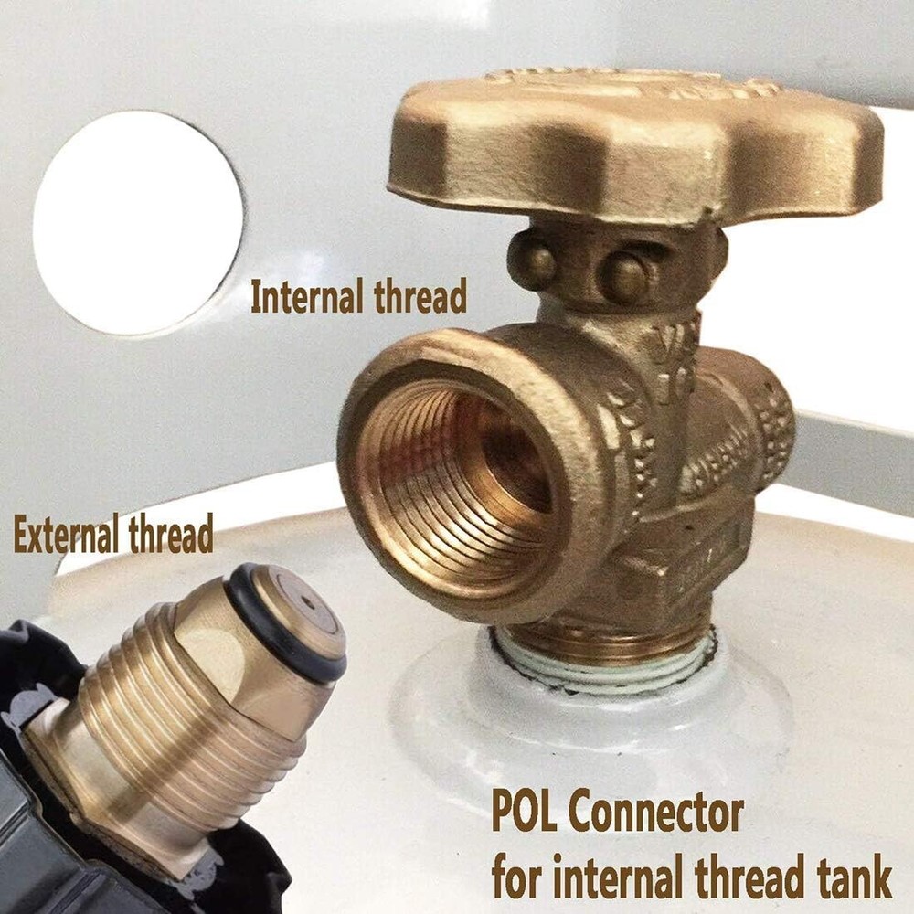 10FT High Pressure Propane Regulator with Hose, Adjustable 0-30 PSI...