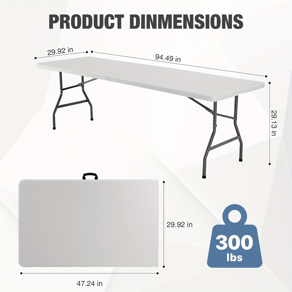Folding Table Portable Outdoor Table Heavy Duty Camping Picnic Dining Table