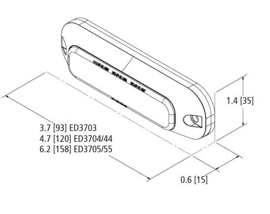 ECCO ELECT DIRECTIONAL 3 LED SURFACE MOUNT 12- ED3703A