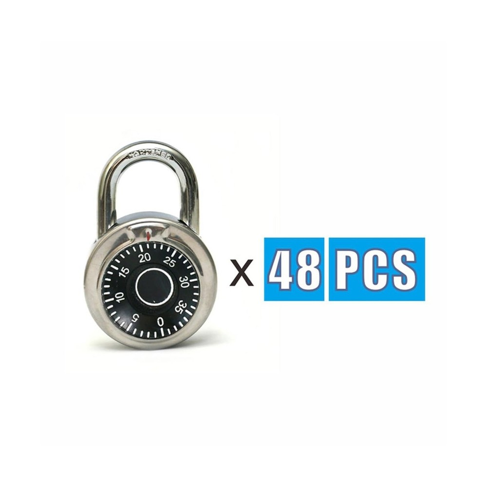 Locker Locks 3 Digit Code Standard Dial Combination Padlock 2 inch Wide Pack ...