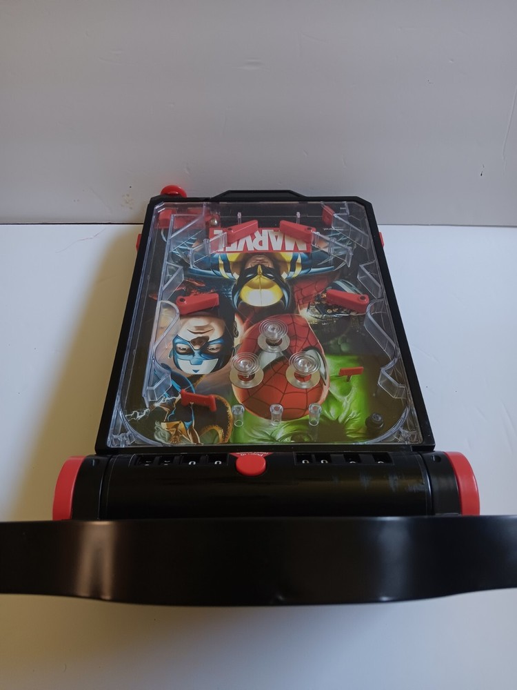 Marvel Heroes Pinball Machine Electronic Tabletop Arcade Toy Vintage