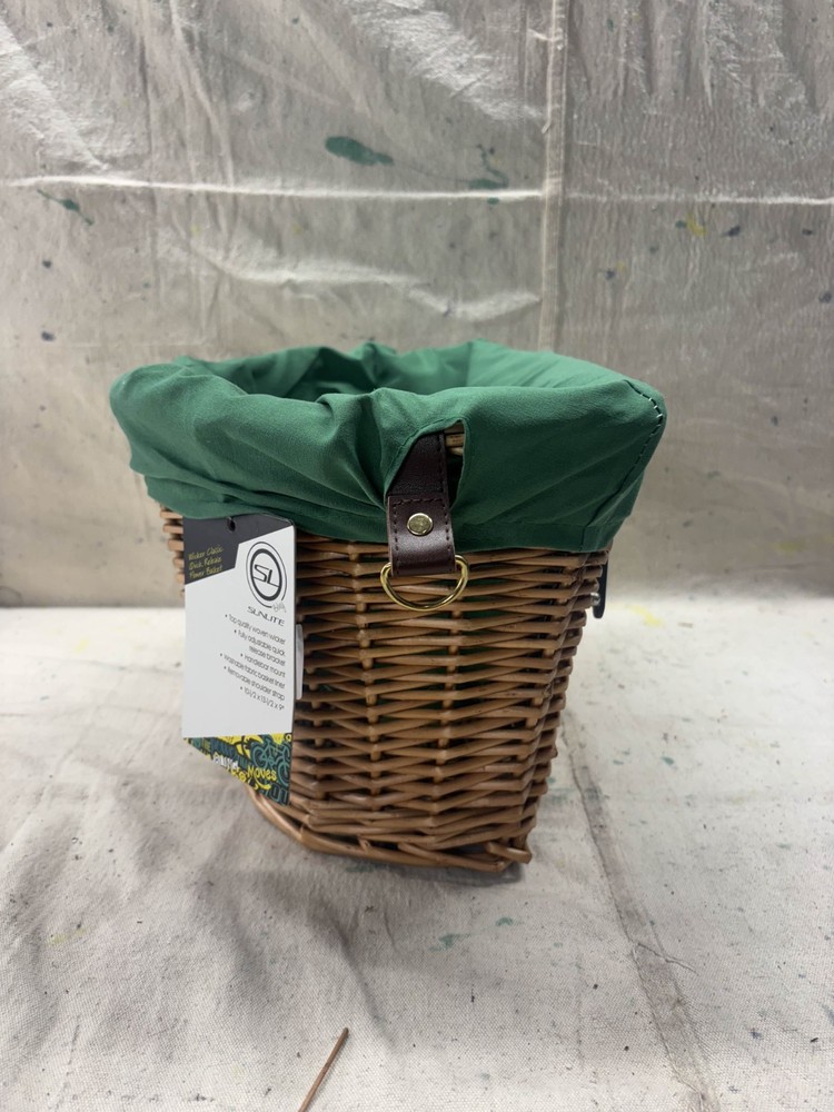 Sunlite Front Wicker Basket-Honey