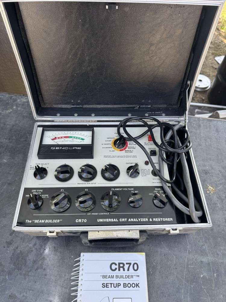 Sencore CR70 Beam Builder CRT Analyzer & Restorer w/Manual Powers On Untested