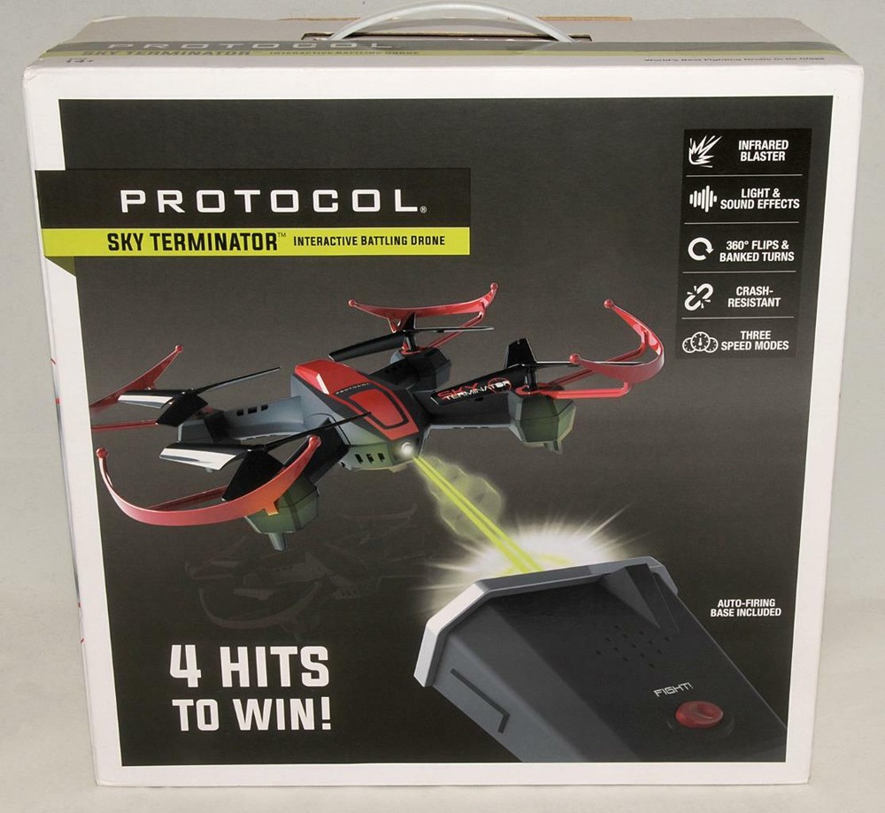 Protocol ~ Sky Terminator - INTERACTIVE BATTLING DRONE *BRAND NEW Sealed BOX!