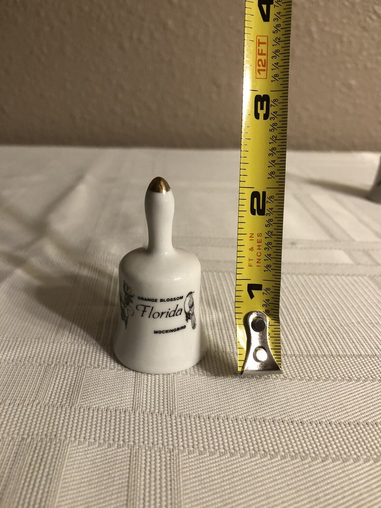 Florida State Flower & Bird Mini Ceramic Bell