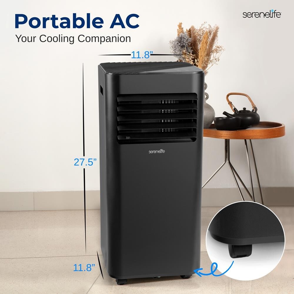 SereneLife Portable Air Conditioner -10000 BTU Cooling Capacity (ASHRAE) Compact
