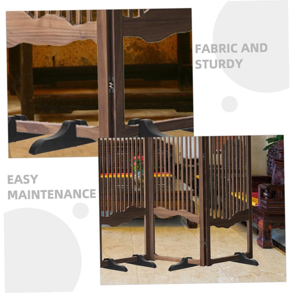 4 PCS Divider Stabilizer Feet Folding Screen Partition Base Support Clip Office