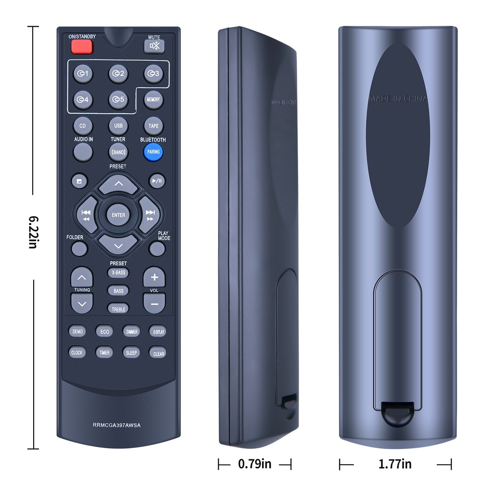 New RRMCGA397AWSA Remote Control For Sharp Speaker System CD-BH950