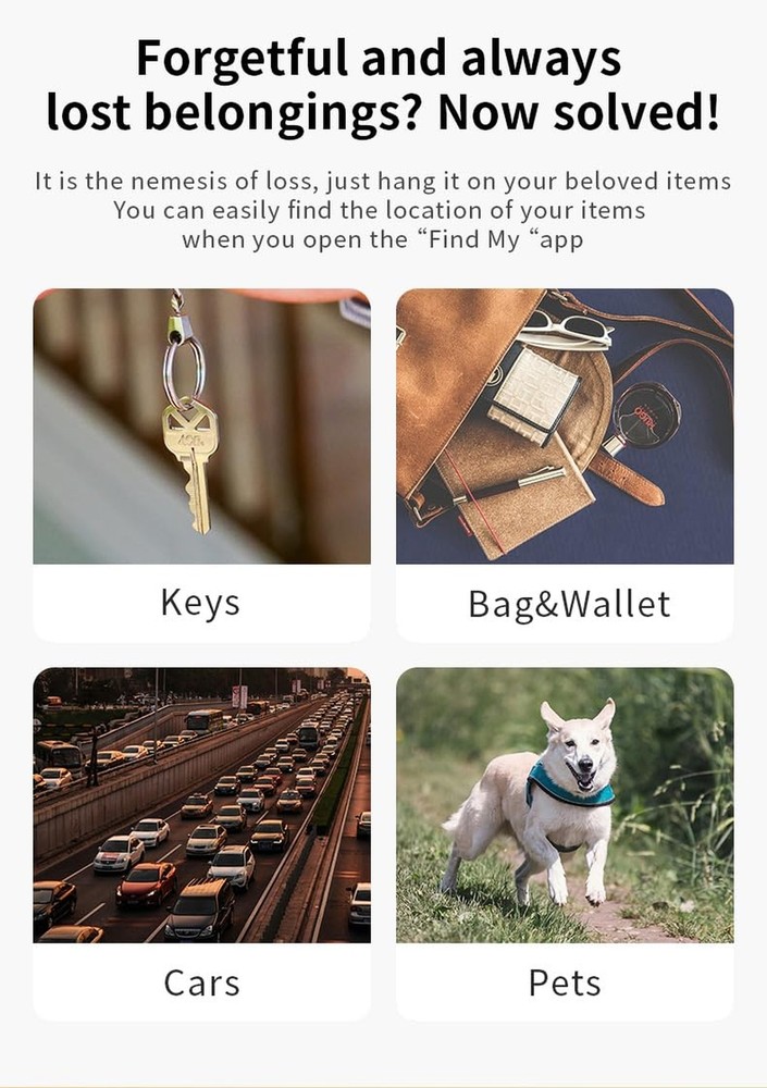 Air-Tag 1 Pack Smart Bluetooth Tracker, SmartTag Holder Works with Apple Find...