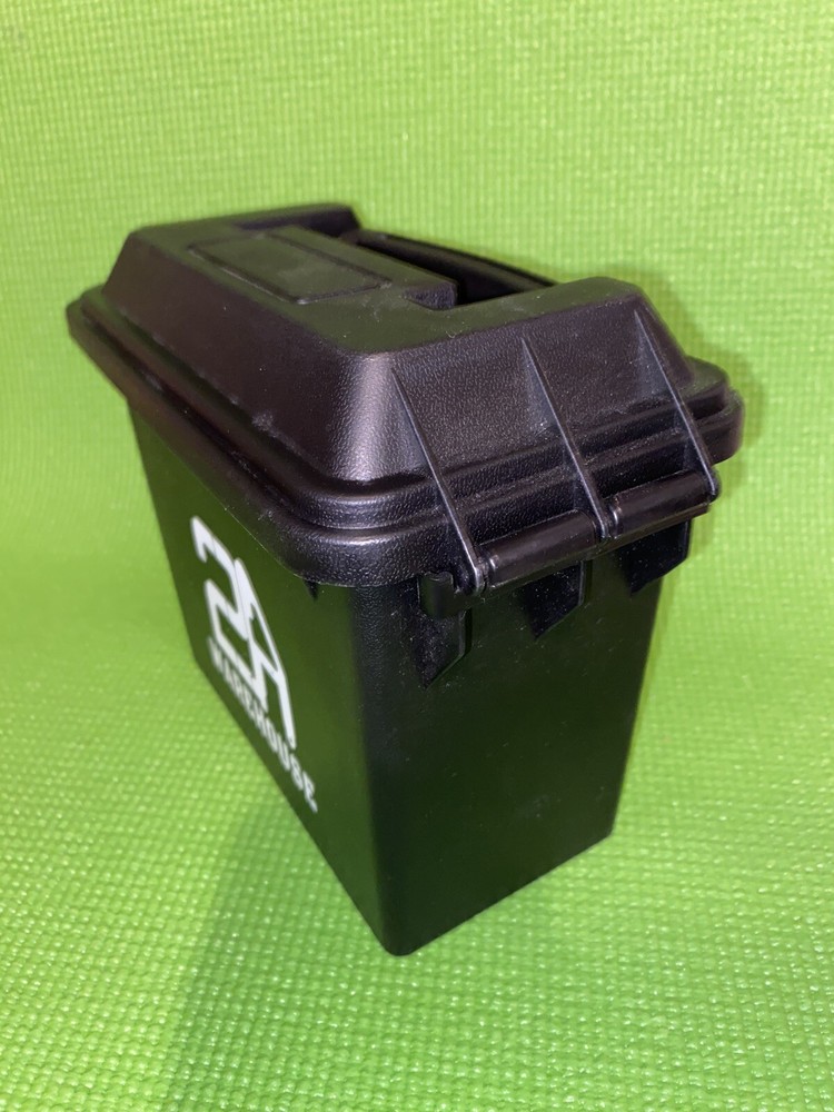 2A Warehouse Empty Plastic Ammo Box Snapping closures 6”x4”x 6”