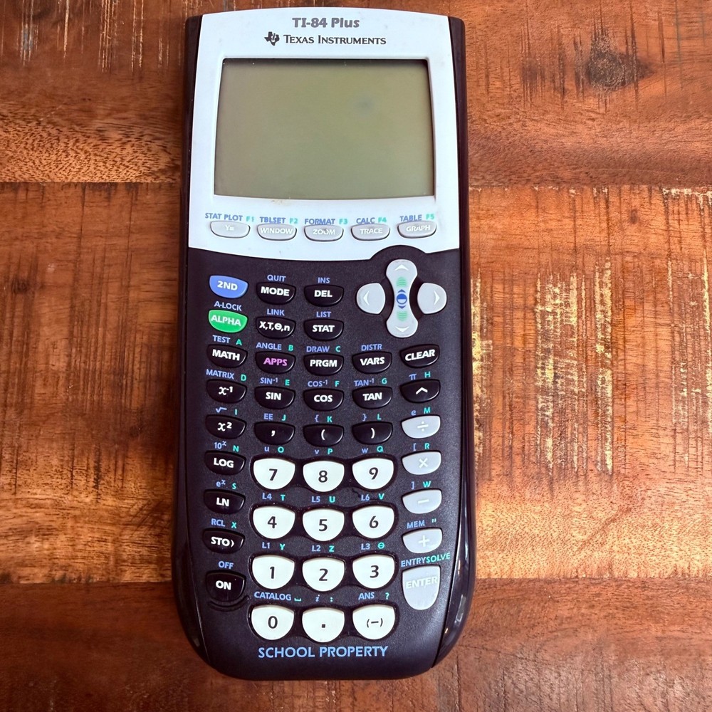 Texas Instruments TI-84 Plus Graphing Calculator Yellow Case Tested Working