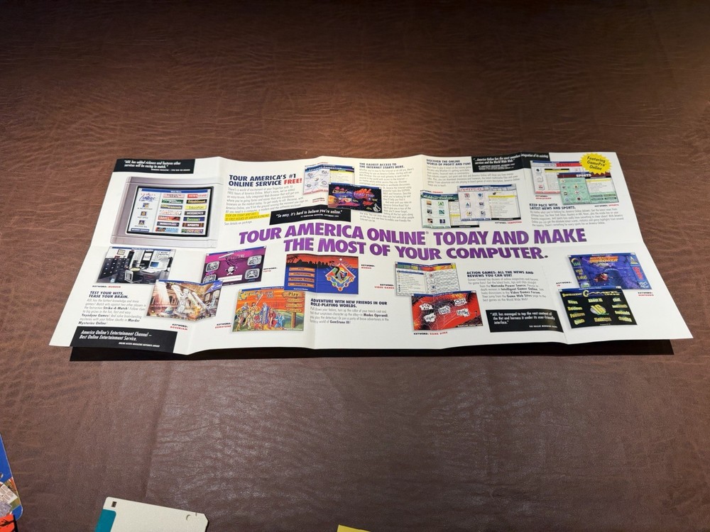 Vintage AOL for Windows 2.5 Floppy Program Disk For Windows 1996