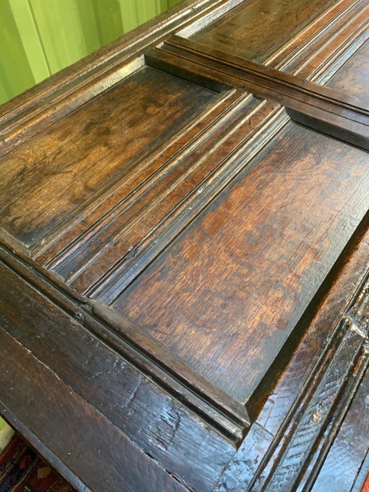 Antique oak coffer