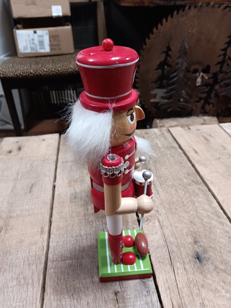 Wisconsin Badgers Marching Band Drummer Nutcracker Figurine